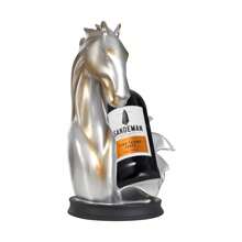Horse Statue Wine Rack, Wine Bottle Holder, Wine Storage Display Rack - Silver and Gold - View 3