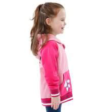 Paw Patrol Hoodie | Skye Girls' Pink Glitter Hoodie | Kids Zip Up Jumpers