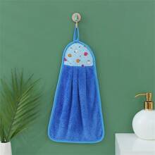 Soft Hand Towel Dishcloths Hanging Cloth Kitchen Accessories Coral Velvet Bathroom Supplies Microfiber