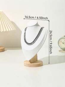 木制人体珠宝架、项链展示架、珠宝柜台展示道具、跳蚤市场配饰展示架