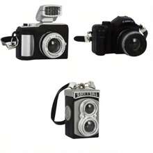 复古迷你数码相机 - 迷你相机模型 - 朋克风格珠宝/钥匙扣 - 非常适合礼物和迷你装饰 - 相机爱好者的完美收藏（无电池）