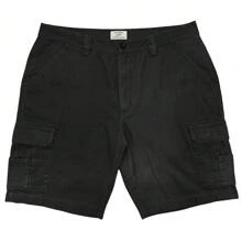 Men's Cargo Shorts Cotton Lightweight Multi Pocket Casual Outdoor Hiking Shorts - màu đen - Xem 1