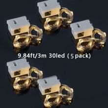 1/5/10/20/30 stuks Mini LED-feeërieke lampjes - op batterijen werkende koperdraadlampjes, geschikt voor Kerstmis, Moederdagdecoratie, decoratieve geschenken, bloemen, festivals, bruiloften, tuinen, feestbenodigdheden, knipperende vuurvliegjeslampjes