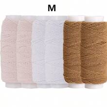 6 Stücke 0,6mm elastischer Faden, je 20m Spule, elastischer Nähfaden für Nähmaschinen, Raffgarn für Nähen, Overlock-Maschinen, Quilt, Stricken, Weben, DIY