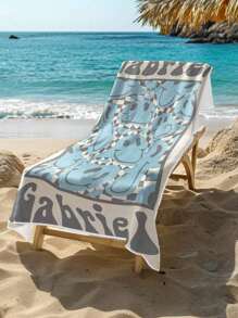 3PCS Personalized Vintage Plaid Beach Towel, Outdoor Beach Activities Shawl, Blanket, Beach Mat, Suitable For Outdoor Travel, Beach Picnic, Party, Indoor DecorationSummer Travel,Vacation