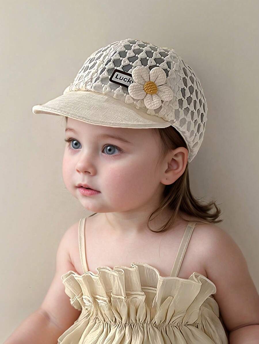 Baby Sun Hat, Thin Summer Breathable Mesh Brimmed Baseball Cap For Infant Toddler Girls, Suitable For Outdoor Activities, 3-24 Months - Multicolor - View 1