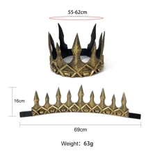 1pc Medieval COSPLAY Foam Crown, Vintage King Crown For Stage Performance