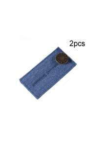 1pc Metal Waistline Extension Buckle, Modern Plain Waistline Extension Buckle For Home - Blue - View 8