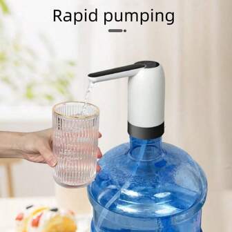 Bomba de agua eléctrica inalámbrica, dispensador de agua potable con refuerzo automático, dispensador de agua recargable para el hogar