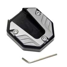 Motorcycle Side Stand Pad: Anti-Slip Motorcycle Side Stand Extension Plate, Motorcycle Accessories Enlarged Side Kick Stand Non-Slip Pad,Side Stand Extension Pad Motorcycle Bike Kickstand Extender Foot Side Stand Extension Pad Support Plate Anti-Skid Enlarged Base