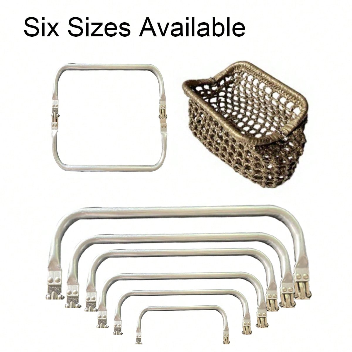 Clips cuadrados de aluminio, clips de bisagra para equipaje, soportes de bolsa en forma de nube, clips para bolsas tejidas, clips para bolsas dorados