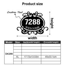 1pc Custom Vintage Metal Doorplate Decorative Art, Rural Street Nameplate Wall Decorations - Personalized Door Numbers And Text - Wall-Mounted Multifunctional Address Signs, House Numbers, Outdoor Address Signs, Farmhouse Door Art Gifts Birthday Graduation - Multicolor - View 33