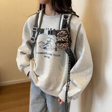 Mini Pouch Small Canvas Coin Purse Wallet, Travel Tactical Bag For AirPods, Earphones, Galaxy Buds, Coins, Keys, Paper Money - Zebra, Leopard, Cow, Cherry, Daisy Print - Multicolor - View 4