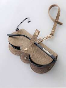 1 Pc New Portable Sunglasses Case, Cute & Minimalist Eyeglasses Pouch, Protective Bag For Women