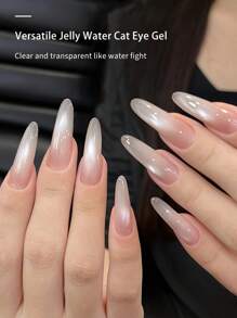 annies 10毫升/1支半透明果冻玻璃猫眼指甲油凝胶，新款珠光白色美甲闪粉，适用于DIY美甲 - 彩色 - 查看 6