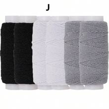 6 Stücke 0,6mm elastischer Faden, je 20m Spule, elastischer Nähfaden für Nähmaschinen, Raffgarn für Nähen, Overlock-Maschinen, Quilt, Stricken, Weben, DIY