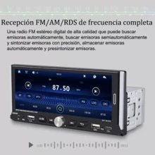 Autoestéreo Pantalla Táctil 1 Din 6.9 Pulgada Carplay Y Cámara - Negro - Ver 5