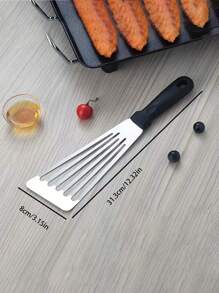 Espátula para bistec de acero inoxidable para barbacoa, tenazas para parrilla Hibachi y tortitas, pala gruesa para servir pizza - Herramientas de cocina - Multicolor - Ver 15