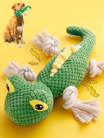 Juguete de peluche en forma de lagarto interactivo para perros, adecuado para cachorros y perros pequeños, medianos y grandes, ideal para amantes de los perros y madres de perros