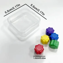 5pcs/Set Korean Traditional Game Jacks, Pebble Stone Game Set, Stress Relief Toys - Multicolor - View 6