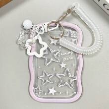 Soporte transparente para tarjetas, portafotos de estrellas, funda protectora para tarjetas de crédito, identificación, tarjetas de autobús - Multicolor - Ver 12