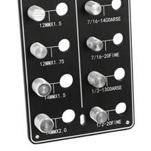 kangten Red Nut And Bolt Thread Checker 28 Thread Identifier Gauge Inch And Metric UK - Black - View 5