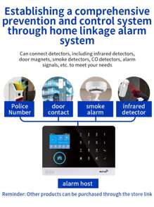 Smoke Detector, Hardwired Interconnected Smoke Detectors, Smoke Alarm With Replaceable 9V Battery, Fire Alarms Smoke Detectors, With Indicator Light,Photoelectric Fire Alarm With Test/Silence Button(Battery Not Include) - White - View 9