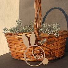 1 件复活节篮子标签兔子复活节标签个性化兔子复活节篮子标签名称复活节装饰品定制复活节座位卡复活节礼物