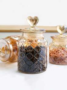1 lọ thủy tinh có nắp đậy bằng nút bần cao su, dùng để đựng gia vị, muối, đường, cà phê, trà, kẹo, hộp đựng thực phẩm 500ml/800ml/1200ml - Nhiều màu - Xem 10