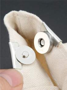 3/4/6pcs Canvas Bag Wallet Edge Magnetic Alloy Snap Closure, No-Sew Magnetic Buckle, Vintage Bag Metal Clasp Turn Locks Twist Button, For Shoulder Bags & Clothes, Diy Crafts Accessory, For Diy Handbag, Leather Craft Bag Purse, Hardware Elegant Golden Bag Accessories, Handmade Bag Accessories - Multicolor - View 5