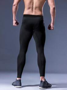 Men's Quick Dry Compression Leggings High Stretch & Breathable Sports Pants