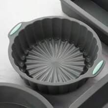 1 pieza Molde de silicona con diseño de girasol para pastel, molde para pastel de girasol de 7 pulgadas, antiadherente, fácil de limpiar, apto para horno y microondas, resistente al calor, flexible, reutilizable, sin deformación