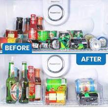 2 cái/1 cái Hũ đựng thực phẩm nhà bếp, Hộp đựng thực phẩm đựng lon nước ngọt cho tủ, tủ lạnh và tủ đông, đựng lon thực phẩm & súp, trong suốt - Trong sáng - Xem 6