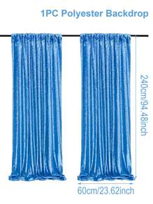 1 pièce Rideau de fond en sequins or/argent, plusieurs couleurs, décoration de fond de fête, rideaux de fond de mariage, décoration de mariage, décoration de baby shower, décoration de révélation de genre, décoration de fête d'anniversaire, pour studio de photographie, décoration de fond photo