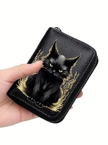 Novo porta-cartão de crédito antirroubo ID, capa de bolso fina de PU para mulheres, porta-cartão de crédito masculino personalizado, iniciais personalizadas, cartão de nome com monograma , mini porta-cartão personalizado, carteira, porta-cartão minimalista da moda, porta-moedas prático, bolsa para identidade/cartão de crédito, presente essencial de feriado para mulheres, carteira, mini carteira, bolsa, carteira, cartão, carteira