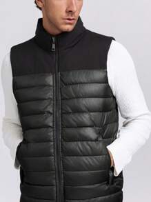 Gilet casual da uomo con vestibilità slim, leggero, alla moda e adatto per uso quotidiano