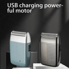 New Reciprocating Shaver Electric Three-Bit Rechargeable Shaving Haircut Trade Razor Men's Razor. - Multicolor - View 8