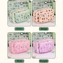 1pc Large Capacity Nine-Layer Pencil Case, Student Stationery Pencil Case, Stationery Storage Bag, School Supplies, Back To School Gift, (The Pattern On The Pen Bag Is Random, Only The Pen Bag Is Sold, Stationery Stickers Are Not Included)