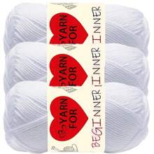 3pcs Soft & Comfortable 100% Acrylic Yarn Skeins - 3x 50g Assorted Colors, For Knitting, Crochet And Crafts, High Twist Spun