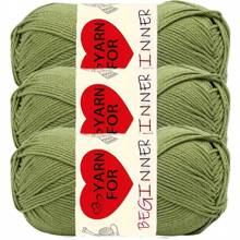 3pcs Soft & Comfortable 100% Acrylic Yarn Skeins - 3x 50g Assorted Colors, For Knitting, Crochet And Crafts, High Twist Spun