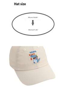 1pc Kids Cartoon Embroidered Dinosaur Quick Dry Sun Protection Baseball Cap, Spring/Summer, All Season Snapback Hats