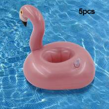 2/5pcs - Inflatable Coaster - Beverage Cup Holder, PVC Floating Cup Holder, Cute And , Unique For Swimming Pool Parties, Inflatable Creative Floating Beverage Holder, Suitable For Beverage Coasters For Swimming Pool Parties And Festivals, Swimming Pool Accessories