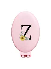 A-Z Daisy Flower Pattern Pink Portable Hollow Comb With Makeup Mirror, All-In-One Foldable Mirror Comb - Portable Tabletop Modern Makeup Tool, Travel Essential, Folding Comb With Makeup Mirror, Convenient To Carry,Giveaways,Travel,Cheap Stuff,Travel Essential - Pink - View 28