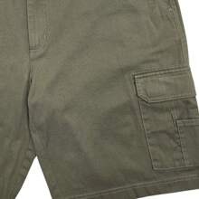 Men's Cargo Shorts Cotton Lightweight Multi Pocket Casual Outdoor Hiking Shorts - 橄欖綠 - 查看 2