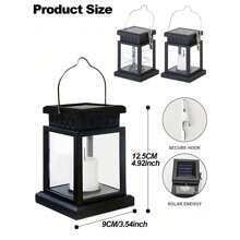 1pc Solar Lights Lantern,Solar Yard Decorations Solar Christmas Decoration Waterproof Solar Light Garden Outdoor Hanging Decor, Halloween Christmas Decorations Lights Outdoor Halloween Christmas Thanksgiving Gift