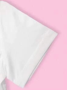 Graphic-Print Cropped T-Shirt, Y2K Spring/Summer Short-Sleeved Cropped Top, Women