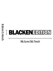 1pc BLACKENEDITION Bumper Sticker Vinyl Decal Laptop Decal Stickers For Car
