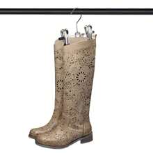 10 pièces set de pinces multifonctionnelles, pinces réglables, antidérapantes, pinces pour pantalons en métal brossé, pinces portables pour le séchage des chaussures, pour une utilisation dans les magasins de vêtements et les ménages, pince sans trace