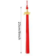 Nastrino da laurea 2025, nastrino per tocco da laureato, nastrino multicolore 2025 con ciondoli dorati con anno 2025 per decorazione tocco da laureato, accessori per festa di laurea - Multicolore - Visualizzare 5