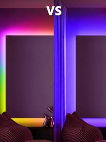 1 buah Lampu Strip LED Neon Tahan Air, Desain DIY untuk Ruang Permainan, Kamar Tidur, Ruang Tamu, Dapur, Bar, Koridor, Dekorasi Pesta, Dekorasi Luar Ruangan, Dekorasi Suasana Liburan, Dekorasi Pesta dengan Kontrol Jarak Jauh 44 Tombol, Berbagai Mode - cahaya berwarna - View 7